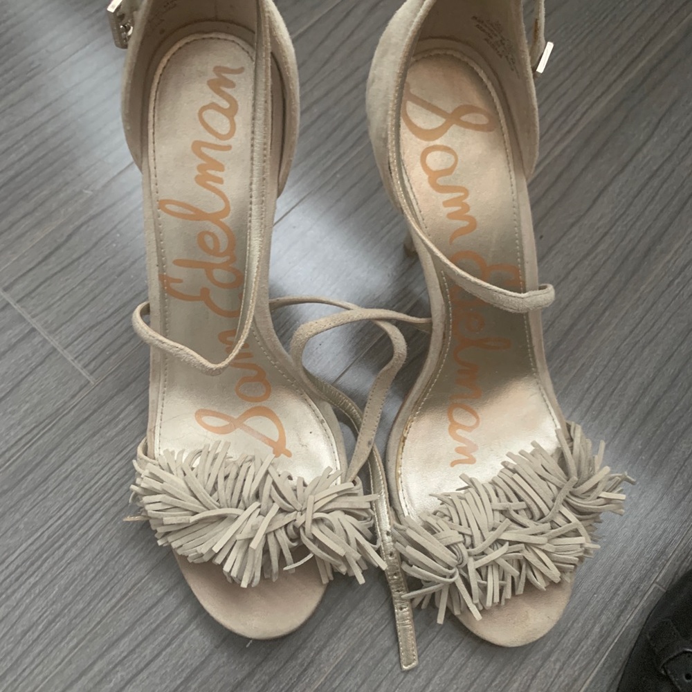 Heeled open toe sandals